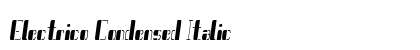 Electrico Condensed Italic font free download