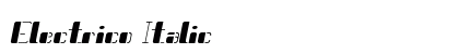 Electrico Italic Preview
