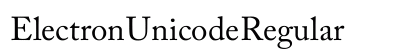 Electron Unicode Regular preview