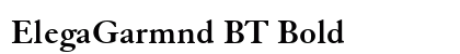 ElegaGarmnd BT Bold font free download