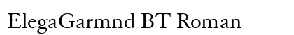 ElegaGarmnd BT Roman font free download