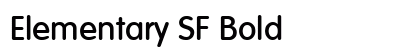 Elementary SF Bold Font Elementary SF Bold Font Preview
