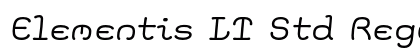 Elementis LT Std Regular font free download