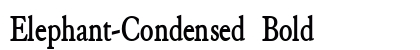 Elephant-Condensed Bold Preview