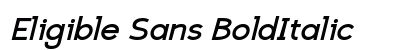 Eligible Sans BoldItalic preview