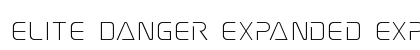 Elite Danger Expanded Expanded font free download