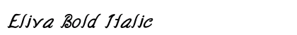 Eliva Bold Italic font free download