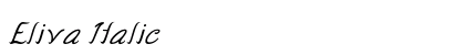 Eliva Italic font free download