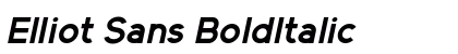 Elliot Sans BoldItalic preview