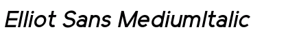 Elliot Sans MediumItalic Preview