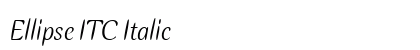 Ellipse ITC Italic font free download