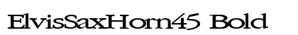 ElvisSaxHorn45 Bold font free download