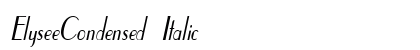 ElyseeCondensed Italic Preview