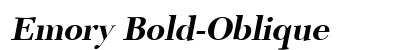 Emory Bold-Oblique Preview