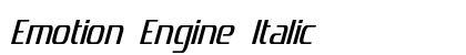 Emotion Engine Italic font free download