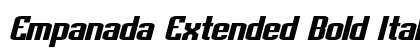 Empanada Extended Bold Italic Preview