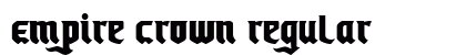 Empire Crown Regular font free download