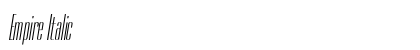 Empire Italic font free download