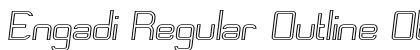 Engadi Regular Outline Oblique Preview