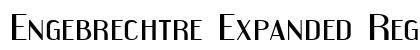 Engebrechtre Expanded Regular Font Preview