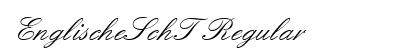 EnglischeSchT Regular Font Preview