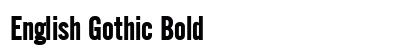 English Gothic Bold Preview