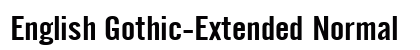English Gothic-Extended Normal font free download
