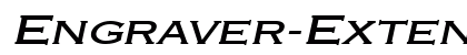 Engraver-Extended Bold Italic preview Engraver-Extended Bold Italic preview