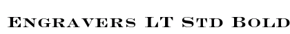 Engravers LT Std Bold Face font free download