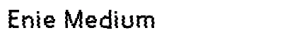 Enie Medium Font Preview