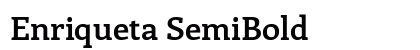 Enriqueta SemiBold font free download