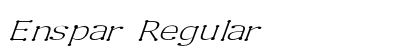 Enspar Regular Preview