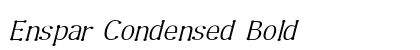 Enspar Condensed Bold font free download