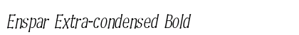 Enspar Extra-condensed Bold font free download