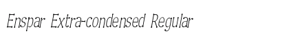 Enspar Extra-condensed Regular Preview