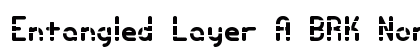 Entangled Layer A BRK Normal Font Preview