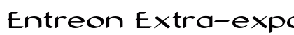 Entreon Extra-expanded Bold Preview