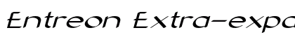 Entreon Extra-expanded Italic Preview