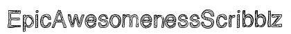 EpicAwesomenessScribblz Medium Font Preview