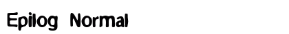 Epilog Normal Font Preview