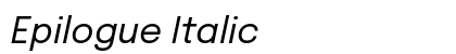 Epilogue Italic font free download
