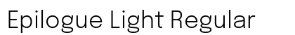 Epilogue Light Regular Font Preview