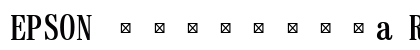 EPSON ￿￿￿￿￿￿￿̂a Regular Font Preview