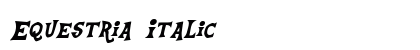 Equestria Italic preview
