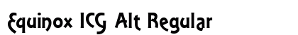 Equinox ICG Alt Regular Font Preview