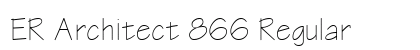 ER Architect 866 Regular font free download