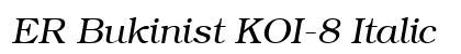ER Bukinist KOI-8 Italic Preview
