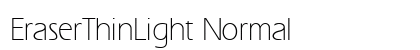 EraserThinLight Normal font free download