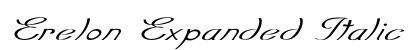 Erelon Expanded Italic Preview