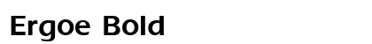 Ergoe Bold font free download